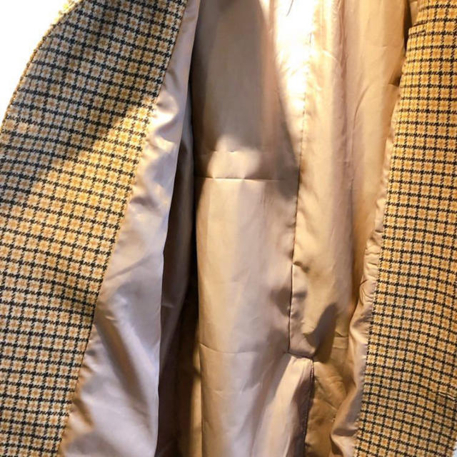 ガンクラブチェックコート　サイズ3 メンズのジャケット/アウター(ステンカラーコート)の商品写真