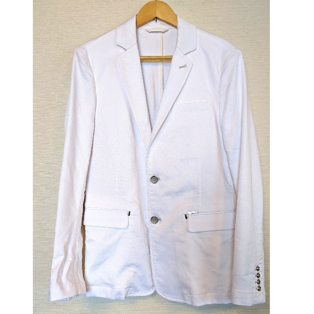 DIESEL(ディーゼル)のディーゼル M デニムジャケット ホワイト メンズのジャケット/アウター(テーラードジャケット)の商品写真