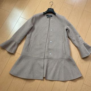 ザラ(ZARA)のZARA フリルコート　ザラ (ロングコート)