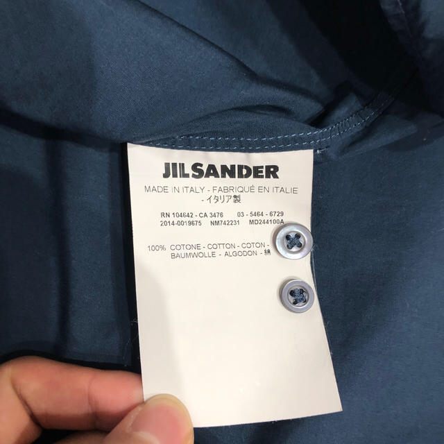 jilsander バイカラー シャツ 3