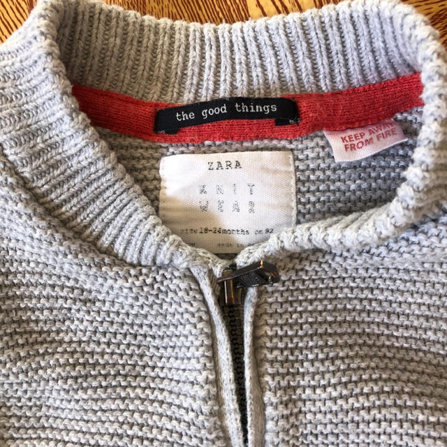 ZARA KIDS(ザラキッズ)のZARA ニットジャケット キッズ/ベビー/マタニティのキッズ服男の子用(90cm~)(ジャケット/上着)の商品写真