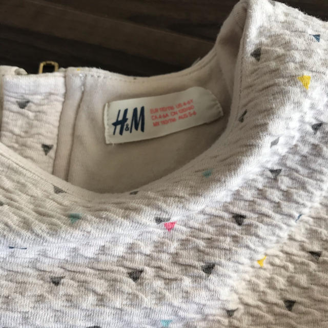 H&M(エイチアンドエム)のH&M バックジップコクーンワンピース キッズ/ベビー/マタニティのキッズ服女の子用(90cm~)(ワンピース)の商品写真