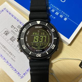 セイコー(SEIKO)のセイコー　プロスペックス　SBEP013 20気圧防水　ブラック(腕時計(デジタル))