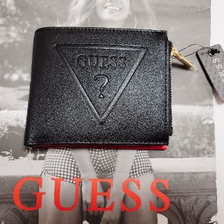 ゲス(GUESS)の【大人気】ゲス エンボス 財布 ゲス メンズ 小銭入れ(折り財布)