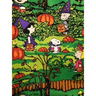 ピーナッツ(PEANUTS)のアメリカで購入スヌーピーのプリント生地 ハロウィン手作りムチャチャkeikiii(生地/糸)