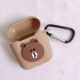 AirPods ケース カバー ブラウン(モバイルケース/カバー)