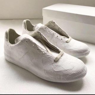 マルタンマルジェラ(Maison Martin Margiela)のmaison martin margiela ペンキ ジャーマントレーナー 42(スニーカー)