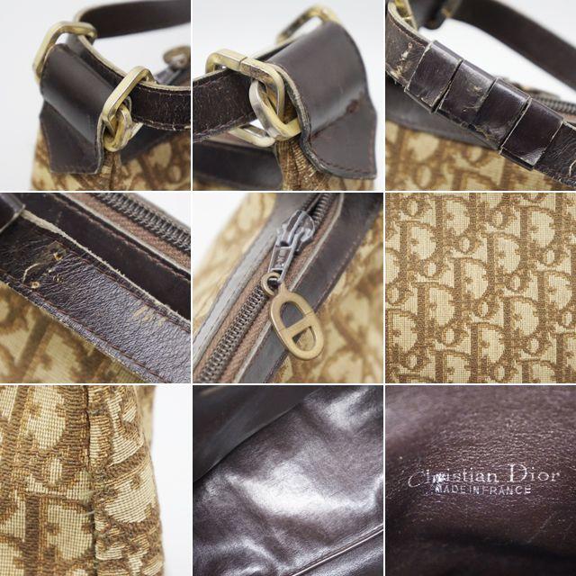 Christian Dior(クリスチャンディオール)のクリスチャンディオール トロッター ハンドバック ショルダーバック リペア有り レディースのバッグ(ハンドバッグ)の商品写真