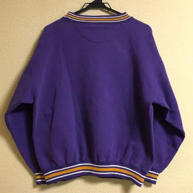 90's US古着 NFL VIKINGS スウェット パープル アメフト メンズのトップス(スウェット)の商品写真