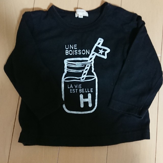 HusHush(ハッシュアッシュ)のロングTシャツ90 キッズ/ベビー/マタニティのキッズ服男の子用(90cm~)(Tシャツ/カットソー)の商品写真