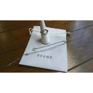 ビームス(BEAMS)のBEAMS ビームス購入　オープンハート　ネックレス＆リング(ネックレス)