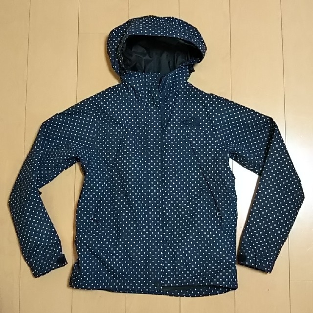 THE NORTH FACE(ザノースフェイス)のNORTHFACE☆マウンテンパーカー☆ネイビー×白ドット★S レディースのジャケット/アウター(ナイロンジャケット)の商品写真