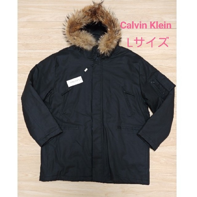 Calvin Klein メンズ モッズコート 黒 Lサイズ