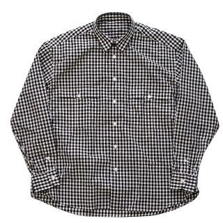 ポータークラシック ロールアップシャツ ギンガム 18ss ブラック XL(シャツ)