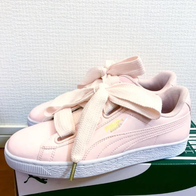 PUMA プーマ BASKET HEART CANVAS 24.5cm