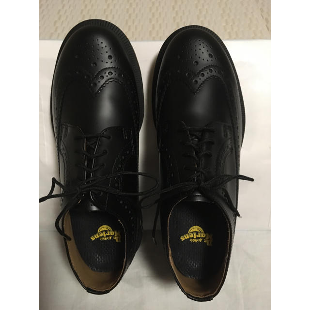 柔らかな質感の Dr.Martens - ドクターマーチン ウイングチップ黒 UK5 ローファー/革靴