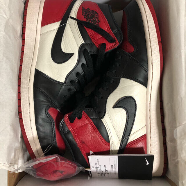 NIKE(ナイキ)のair jordan1 retro high og bred toe ジョーダン メンズの靴/シューズ(スニーカー)の商品写真