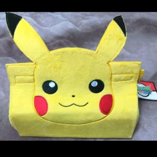 ポケモン(ポケモン)のピカチュウ　ティッシュケース　ティッシュカバー　②(ティッシュボックス)