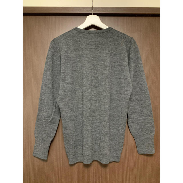 JOHN SMEDLEY(ジョンスメドレー)のコール様専用 JOHN SMEDLEY HENLEY NECK CHARCOAL メンズのトップス(ニット/セーター)の商品写真