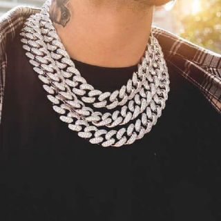 Silver Bling-Bling Hiphop Chain(ネックレス)