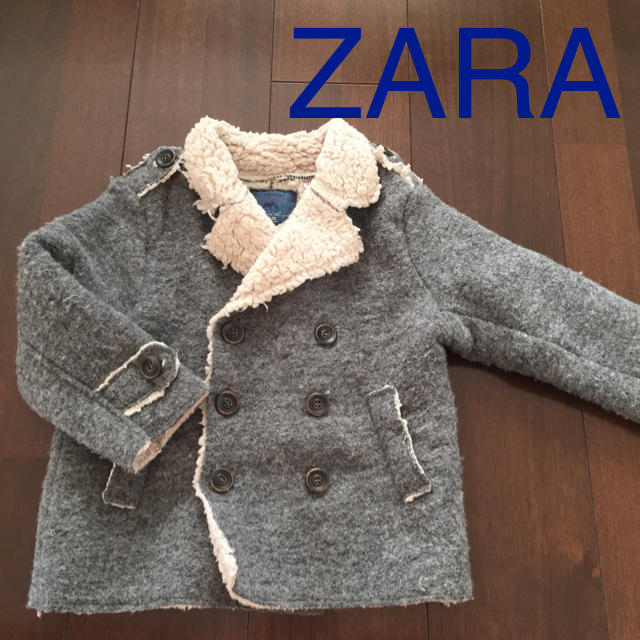 ZARA KIDS(ザラキッズ)の店頭品薄❗️ウール混コート キッズ/ベビー/マタニティのキッズ服男の子用(90cm~)(ジャケット/上着)の商品写真