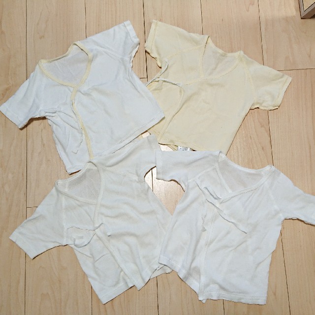 Combi mini(コンビミニ)のコンビミニ西松屋 短肌着4枚セット 新生児 50～60 キッズ/ベビー/マタニティのベビー服(~85cm)(肌着/下着)の商品写真