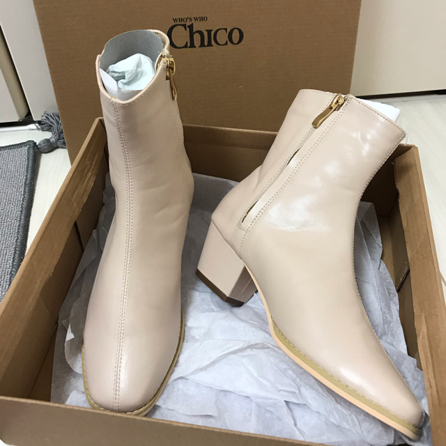 who's who Chico(フーズフーチコ)の箱なし♡チコ♡スクエアショートブーツ♡S レディースの靴/シューズ(ブーツ)の商品写真