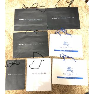 マークバイマークジェイコブス(MARC BY MARC JACOBS)のマークジェイコブス、バーバリーブルーレーベルのショップ袋(ショップ袋)