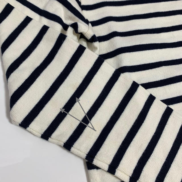 PETIT BATEAU(プチバトー)のプチバトー マリニエール ロンT 6ans 116cm キッズ/ベビー/マタニティのキッズ服男の子用(90cm~)(Tシャツ/カットソー)の商品写真