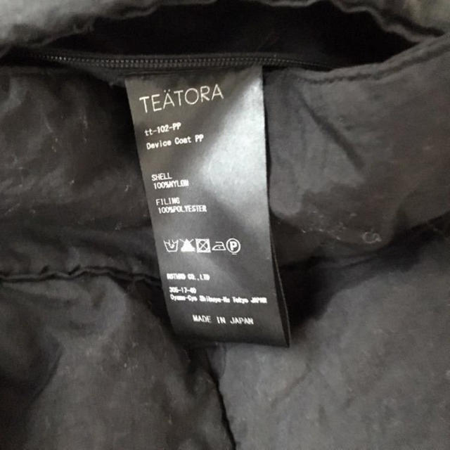 ★teatora テアトラ device coat pp 46 デバイスコート 3