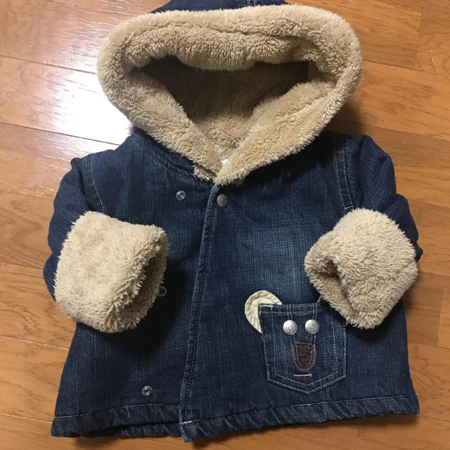 babyGAP(ベビーギャップ)のベビーギャップ  babygap ボア アウター デニムジャケット キッズ/ベビー/マタニティのベビー服(~85cm)(ジャケット/コート)の商品写真