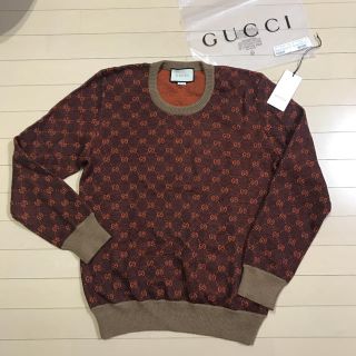 グッチ(Gucci)のGUCCI ブラウン&オレンジ GGロゴセーター(ニット/セーター)