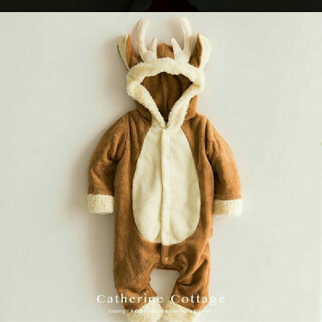 Catherine Cottage(キャサリンコテージ)のトナカイ ロンパース 95 キッズ/ベビー/マタニティのキッズ服男の子用(90cm~)(その他)の商品写真