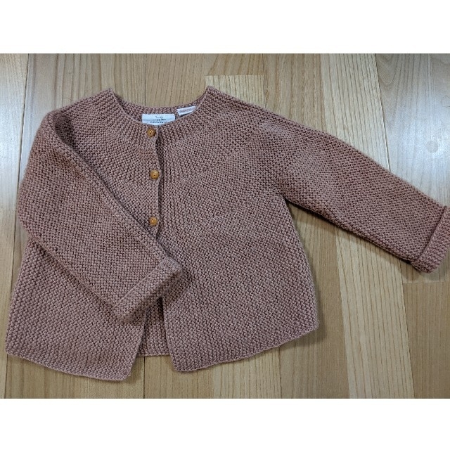 ZARA KIDS(ザラキッズ)のザラベビー　ニット　カーディガン キッズ/ベビー/マタニティのキッズ服女の子用(90cm~)(ニット)の商品写真