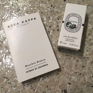 ディプティック(diptyque)のディプティック アッカカッパ 香水 サンプル 2種類(香水(女性用))