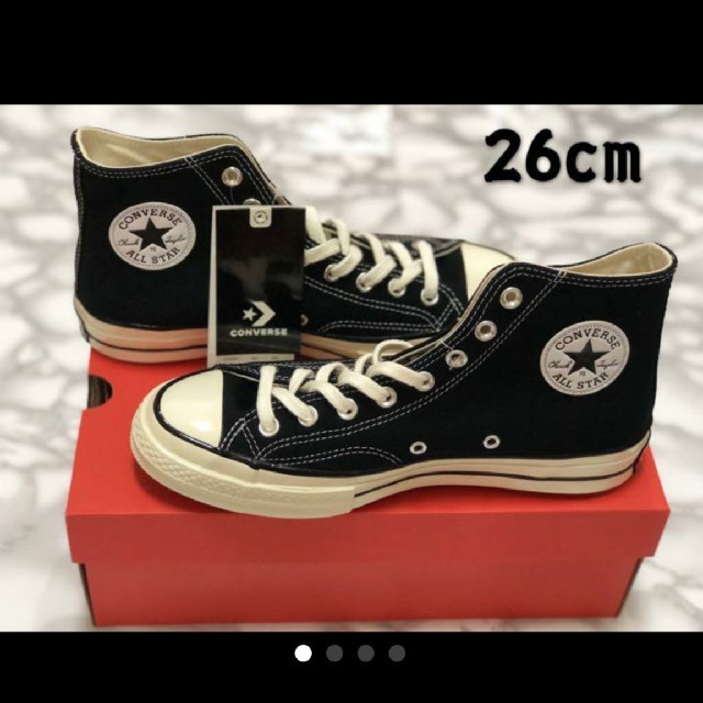 即発送CONVERSE コンバース CT70 ブラック ハイカット 26cm