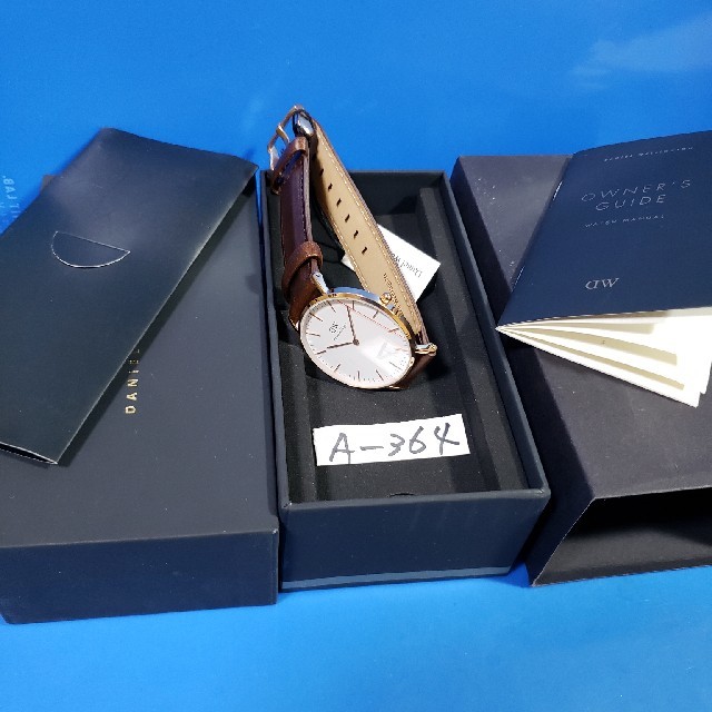 Daniel Wellington(ダニエルウェリントン)のA-364新品D.W.36mm❤BRISTOLメンズ(白)♥激安価格♥送料無料❤ メンズの時計(腕時計(アナログ))の商品写真