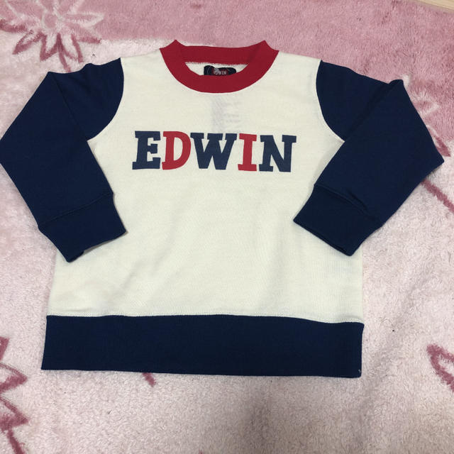 EDWIN(エドウィン)の《新品》EDWIN トレーナー 100 キッズ/ベビー/マタニティのキッズ服男の子用(90cm~)(Tシャツ/カットソー)の商品写真