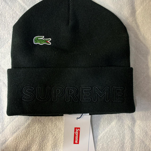 帽子supreme ラコステ　ビーニー