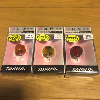 ダイワ(DAIWA)の紅牙ベイラバーフリーTGタイドブレイカー　セット3 ネクタイ付き(ルアー用品)