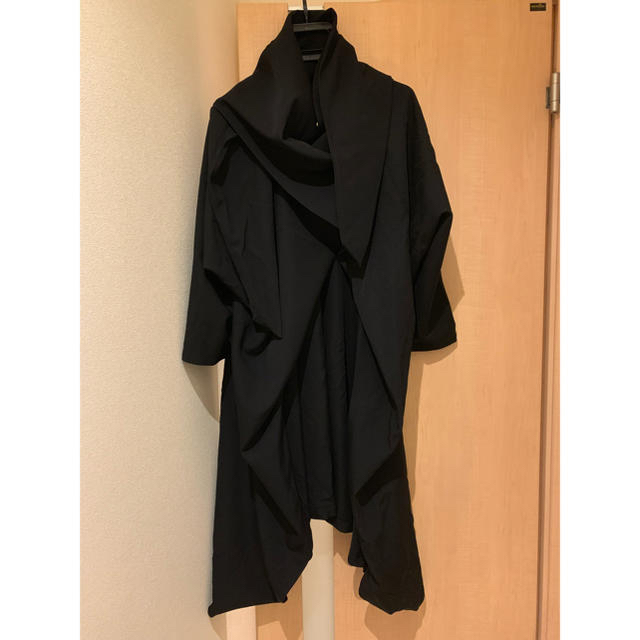 【確実正規品】Yohjiyamamoto ストールコート ヨウジヤマモト 変形約60ｃｍ身幅