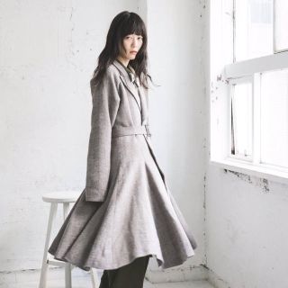 hazama 2019-20AW  経年真価の揺らめくコート　ターコイズ