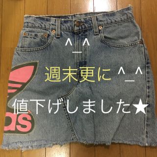 リーバイス(Levi's)の古着 ミニスカート(デニム/ジーンズ)