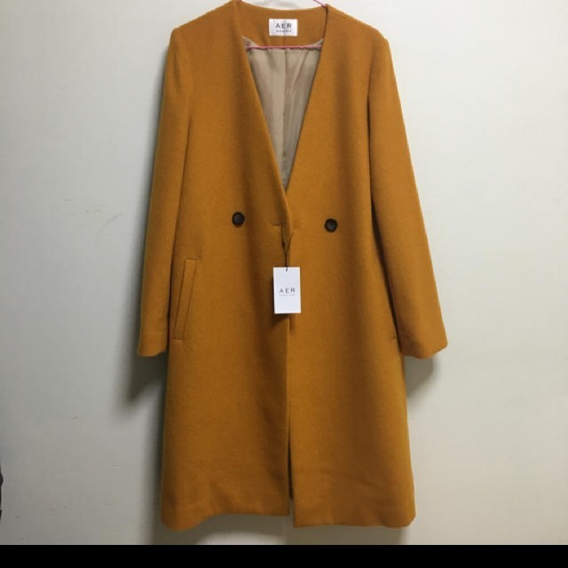 Adam et Rope' - 新品、Adam  et  Rope 　ノーカラーコート。
