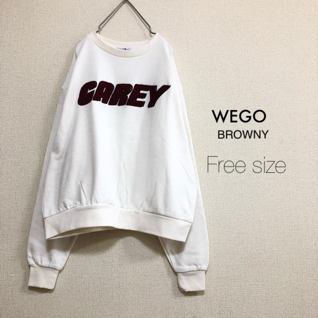 WEGO(ウィゴー)のWEGO BROWNY⭐新品⭐サガラロゴスウェット レディースのトップス(トレーナー/スウェット)の商品写真