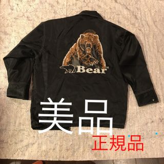 ベアー(Bear USA)のBear ウインドブレーカー　リバーシブル　Ｌサイズ　黒　超美品　お買い得です！(ナイロンジャケット)