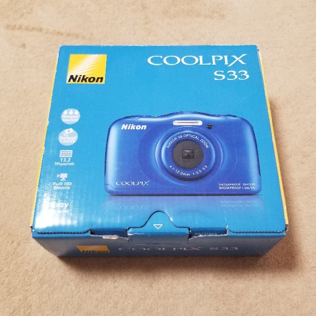 Nikon COOLPIX S33 10m防水カメラ スマホ/家電/カメラのカメラ(コンパクトデジタルカメラ)の商品写真