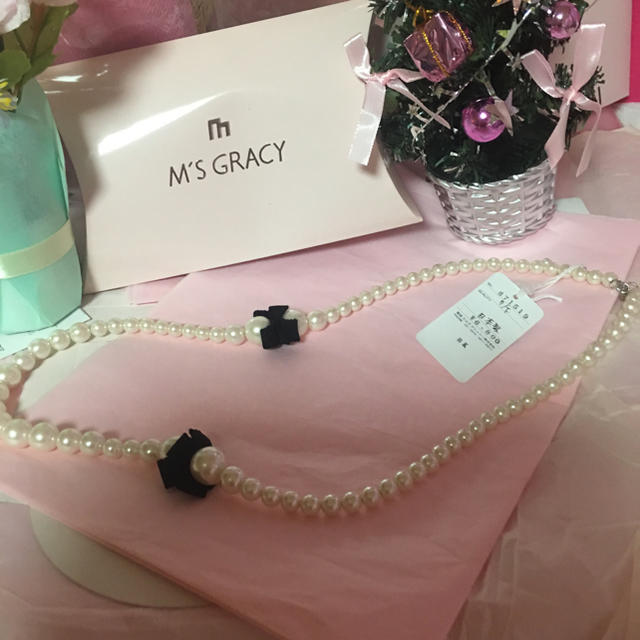 M'S GRACY(エムズグレイシー)のエムズグレイシーパールネックレス🎀 レディースのアクセサリー(ネックレス)の商品写真