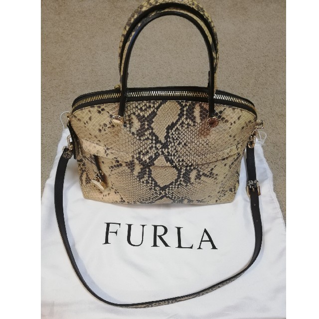 専用 FURLA パイパー 希少パイソン