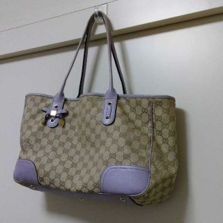 グッチ(Gucci)の【週末限定大幅お値下げ】GUCCI　トートバッグ　リボンパープル♡(トートバッグ)